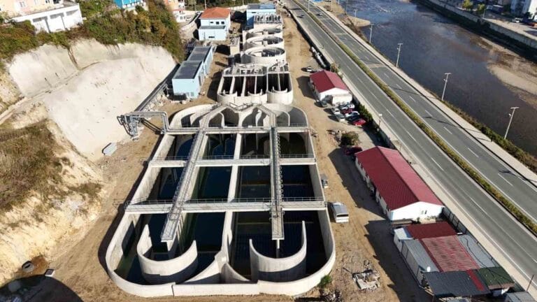 Giresun’da kendi elektriğini üretecek atık su arıtma tesisi test aşamasında