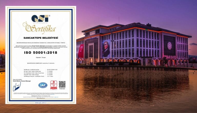 Sancaktepe Belediyesi’ne ISO 50001 Enerji Yönetim Sistemi Sertifikası