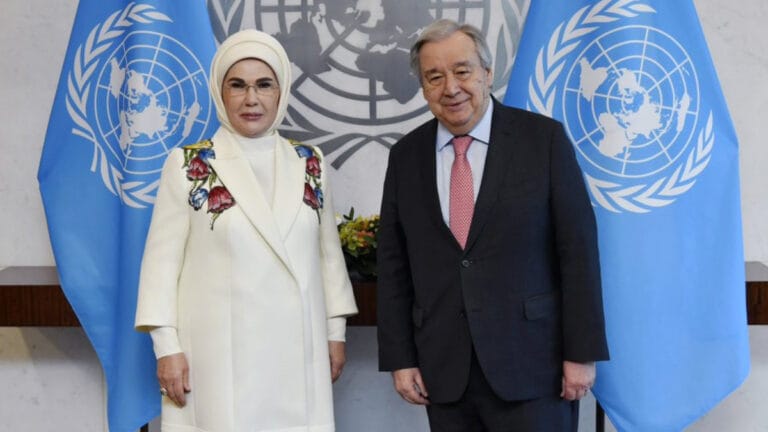 Emine Erdoğan, BM Genel Sekreteri Guterres ile Sıfır Atık Girişimi’ni görüştü