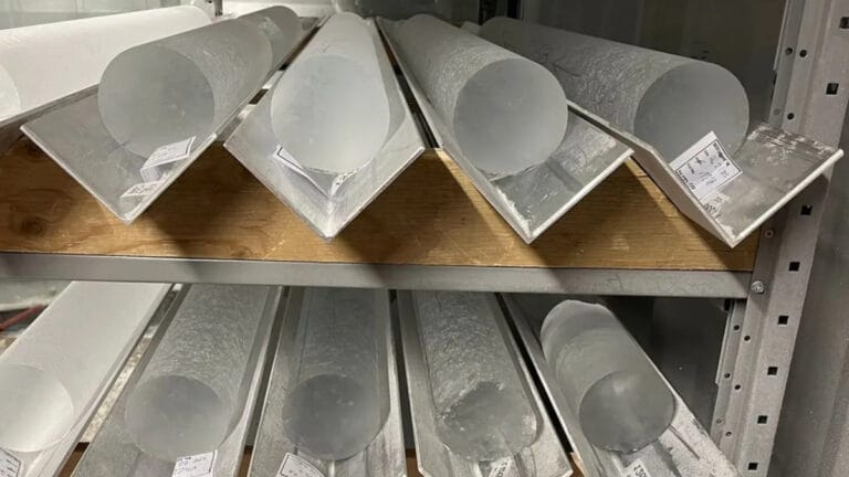 İngiltere’ye getirilen 1,5 milyon yıllık buz çekirdeği iklim tarihi için umut taşıyor