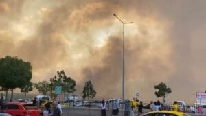 Çanakkale’de orman yangını: Hem havadan hem karadan müdahale ediliyor