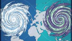 Kasırga ve tayfun arasındaki fark nedir?