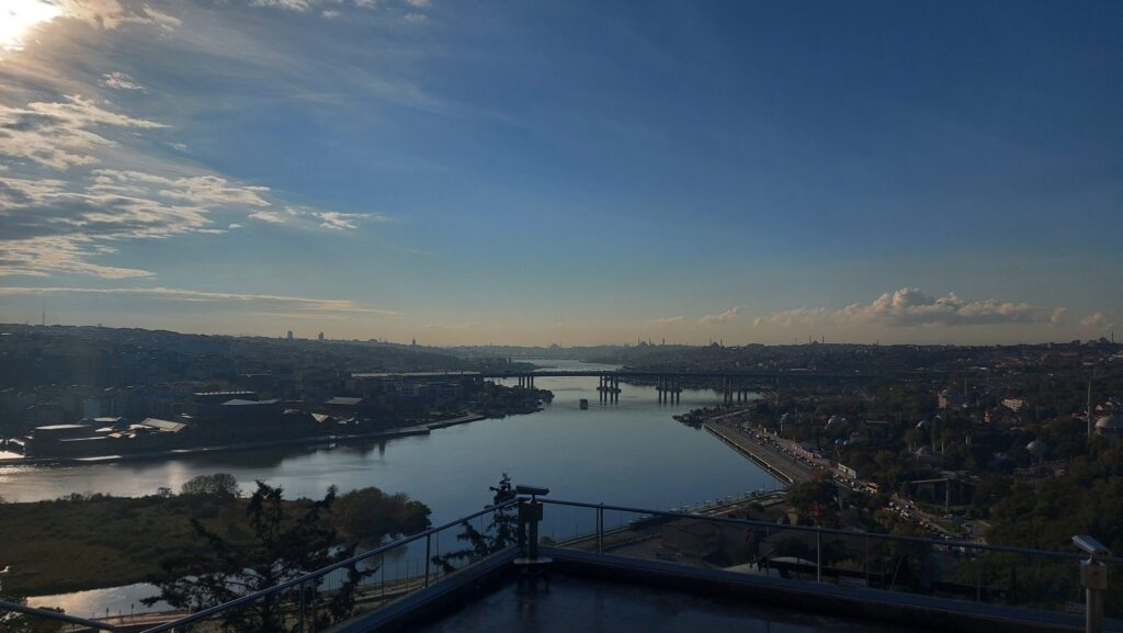 City view from Pierreloti Hill in Istanbul on a sunny day