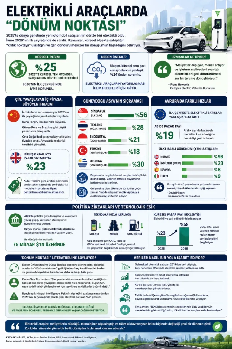 Dönüm noktası! Elektrikli araç sahipliği kritik eşiği aştı: Dönüşüm hızlanıyor