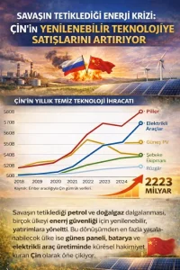 Enerji krizi Çin’in yenilenebilir teknoloji ihracatını hızlandırıyor